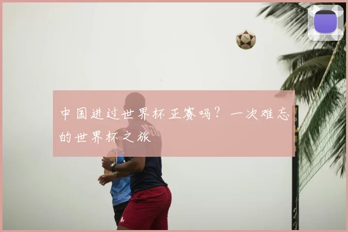 中国进过世界杯正赛吗?一次难忘的世界杯之旅